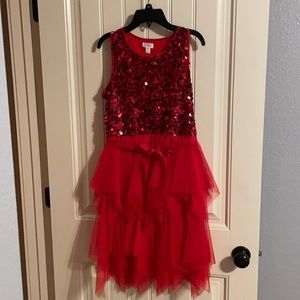 Girls red dress
